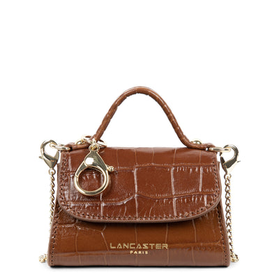 mini porte-monnaie - exotic lézard & croco cn #couleur_caramel