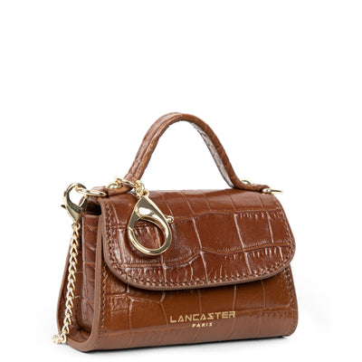 mini porte-monnaie - exotic lézard & croco cn #couleur_caramel