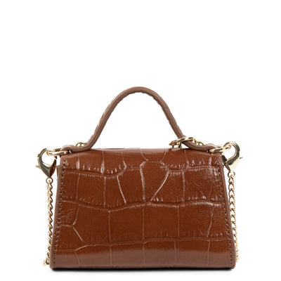 mini porte-monnaie - exotic lézard & croco cn #couleur_caramel