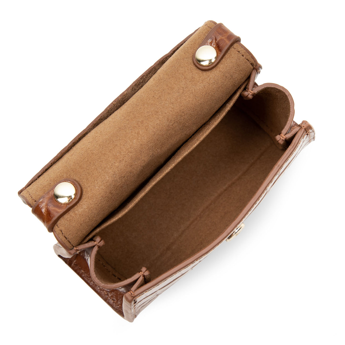 mini porte-monnaie - exotic lézard & croco cn #couleur_caramel