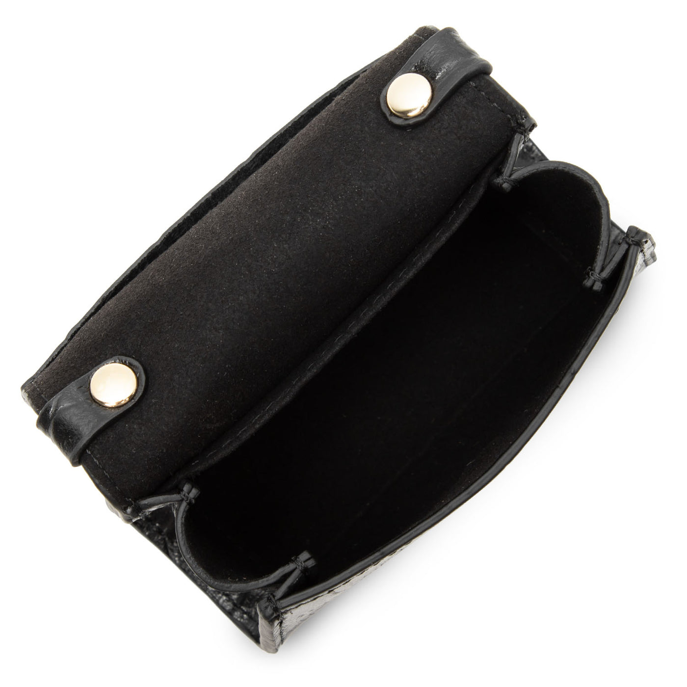 mini porte-monnaie - exotic lézard & croco cn #couleur_noir