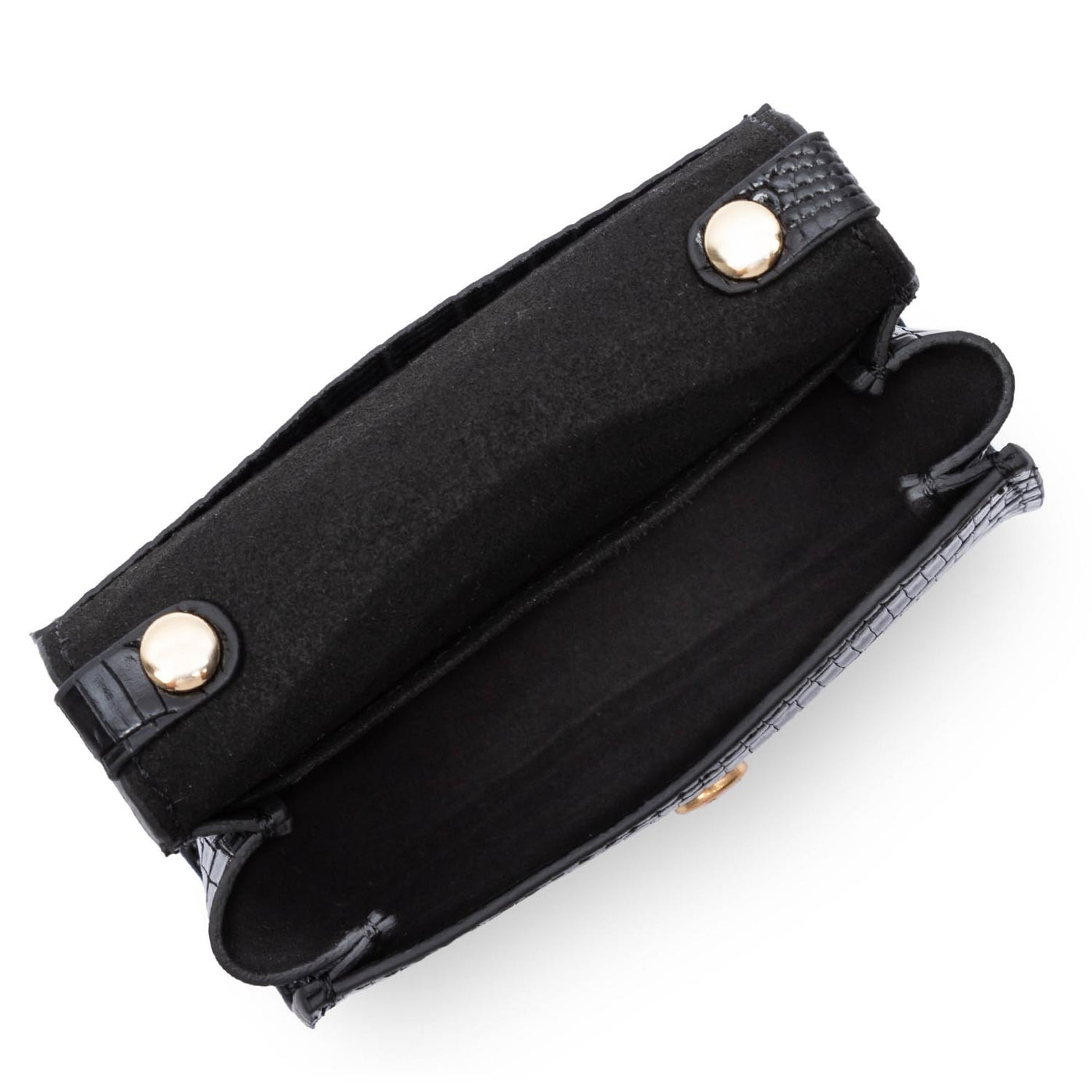 mini porte-monnaie - exotic lézard & croco cn #couleur_noir-lzard