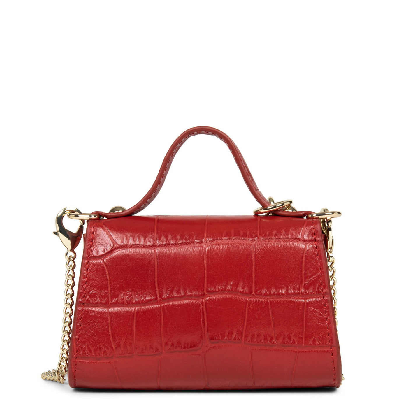 mini porte-monnaie - exotic lézard & croco cn #couleur_rouge