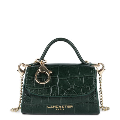mini porte-monnaie - exotic lézard & croco cn #couleur_vert-fort