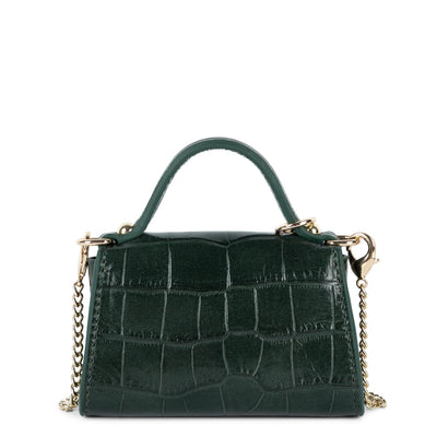 mini porte-monnaie - exotic lézard & croco cn #couleur_vert-fort