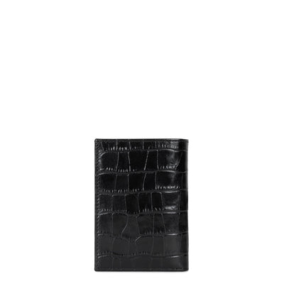 portefeuille - croco homme #couleur_noir
