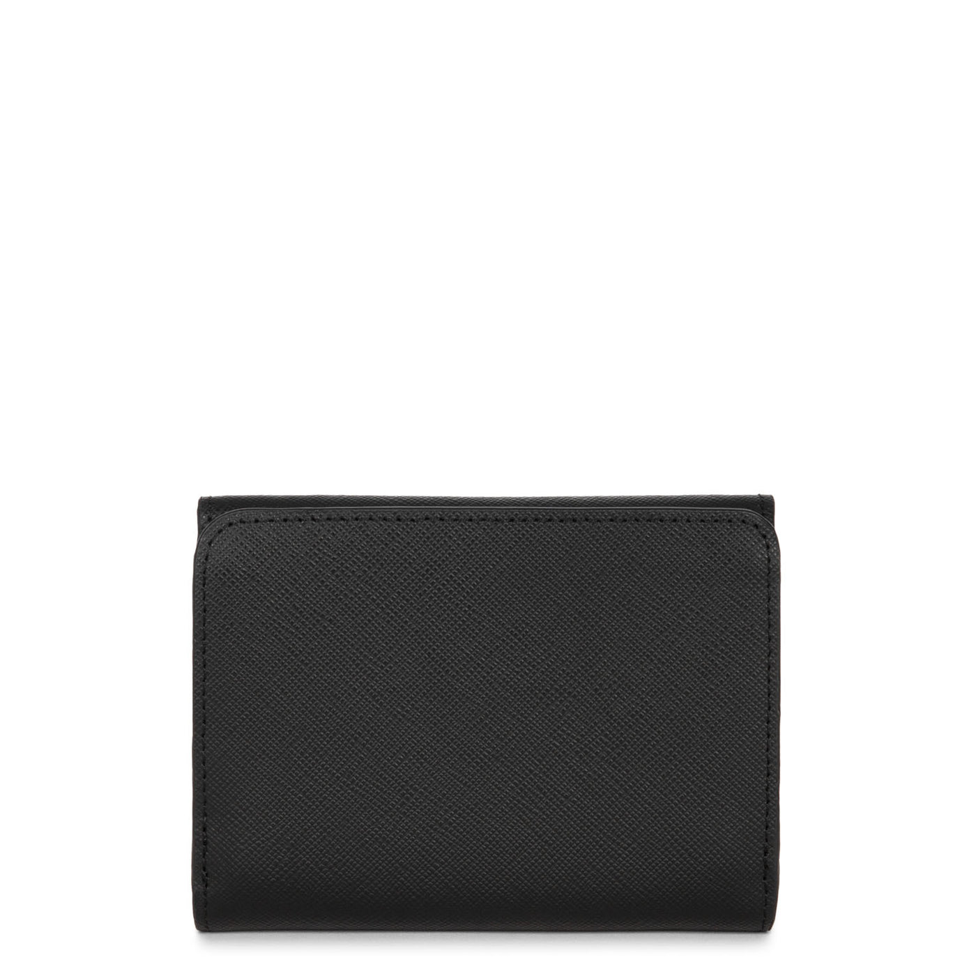 porte-monnaie - saffiano signature #couleur_noir