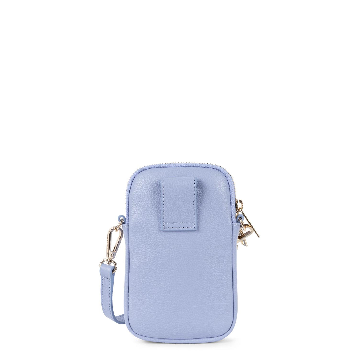 LANCASTER Pochette Smartphone Dune Noir - Cuir De Vachette Grainé Élégante Et Compacte