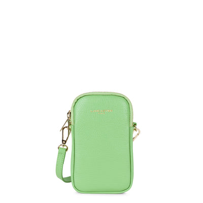pochette smartphone - dune #couleur_vert-amande