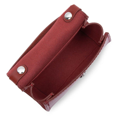 mini porte-monnaie - suave even #couleur_carmin