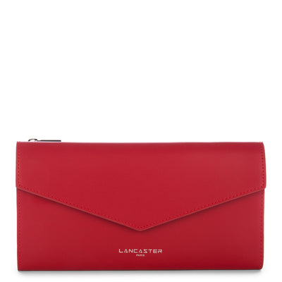 portefeuille - smooth #couleur_rouge