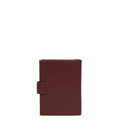 portefeuille - smooth #couleur_bordeaux