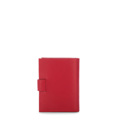 portefeuille - smooth #couleur_rouge