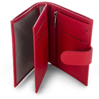 portefeuille - smooth #couleur_rouge