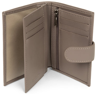 portefeuille - smooth #couleur_taupe