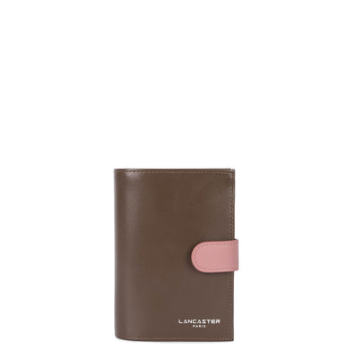 portefeuille - smooth #couleur_marron-rose-antic-nude