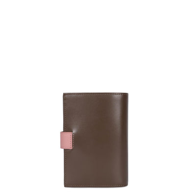 portefeuille - smooth #couleur_marron-rose-antic-nude