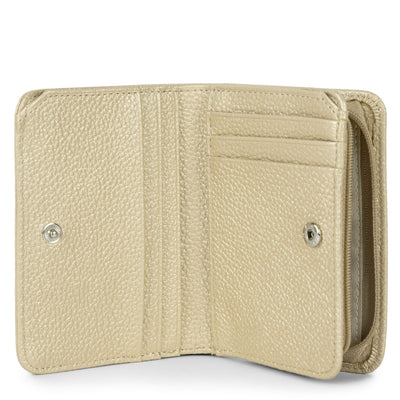 portefeuille dos à dos - foulonne pm #couleur_champagne