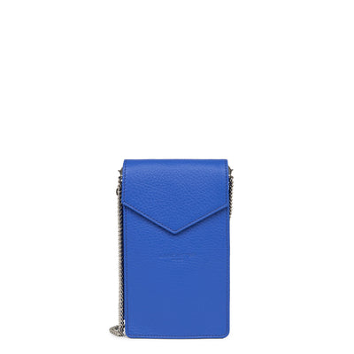 pochette smartphone - foulonné pm #couleur_bleu-roi
