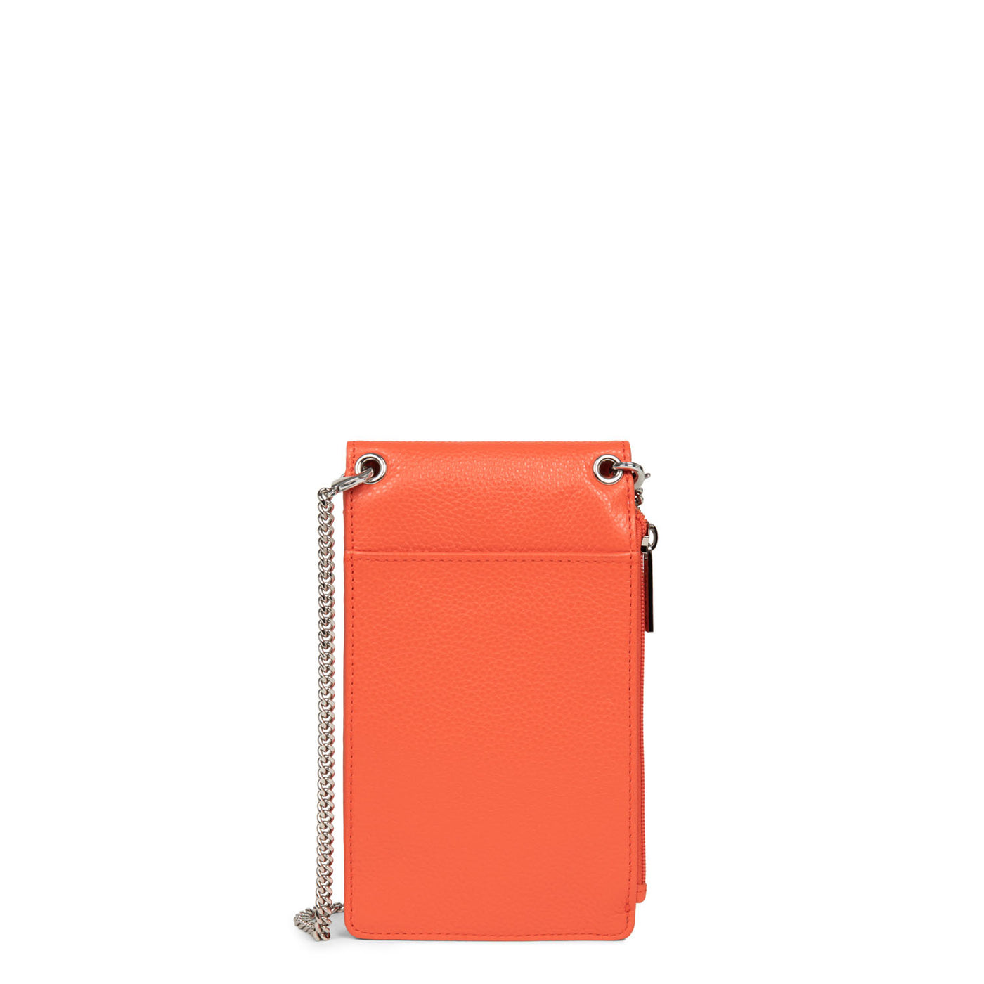 pochette smartphone - foulonné pm #couleur_orange