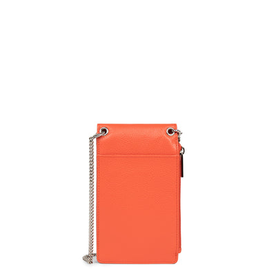 pochette smartphone - foulonné pm #couleur_orange