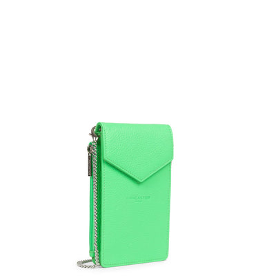 pochette smartphone - foulonné pm #couleur_vert-colo