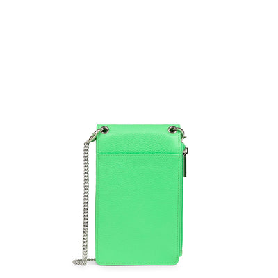 pochette smartphone - foulonné pm #couleur_vert-colo