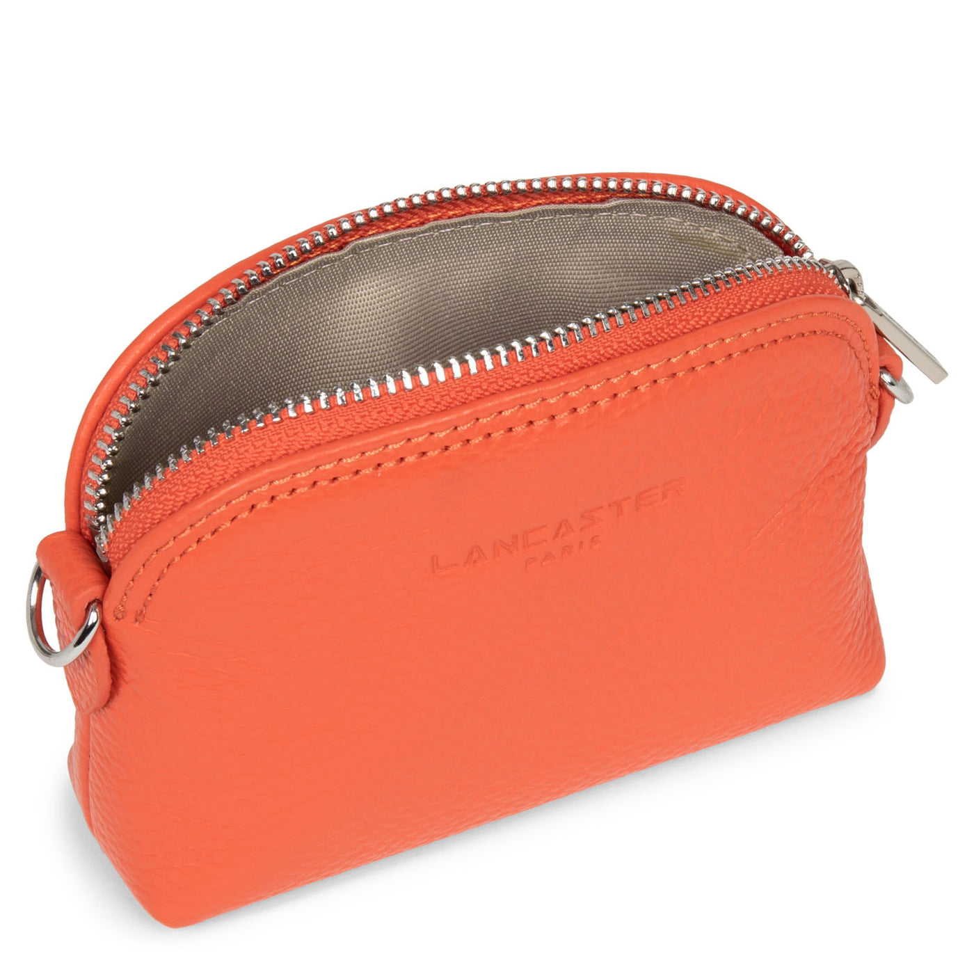 petit porte-monnaie - foulonné pm #couleur_orange