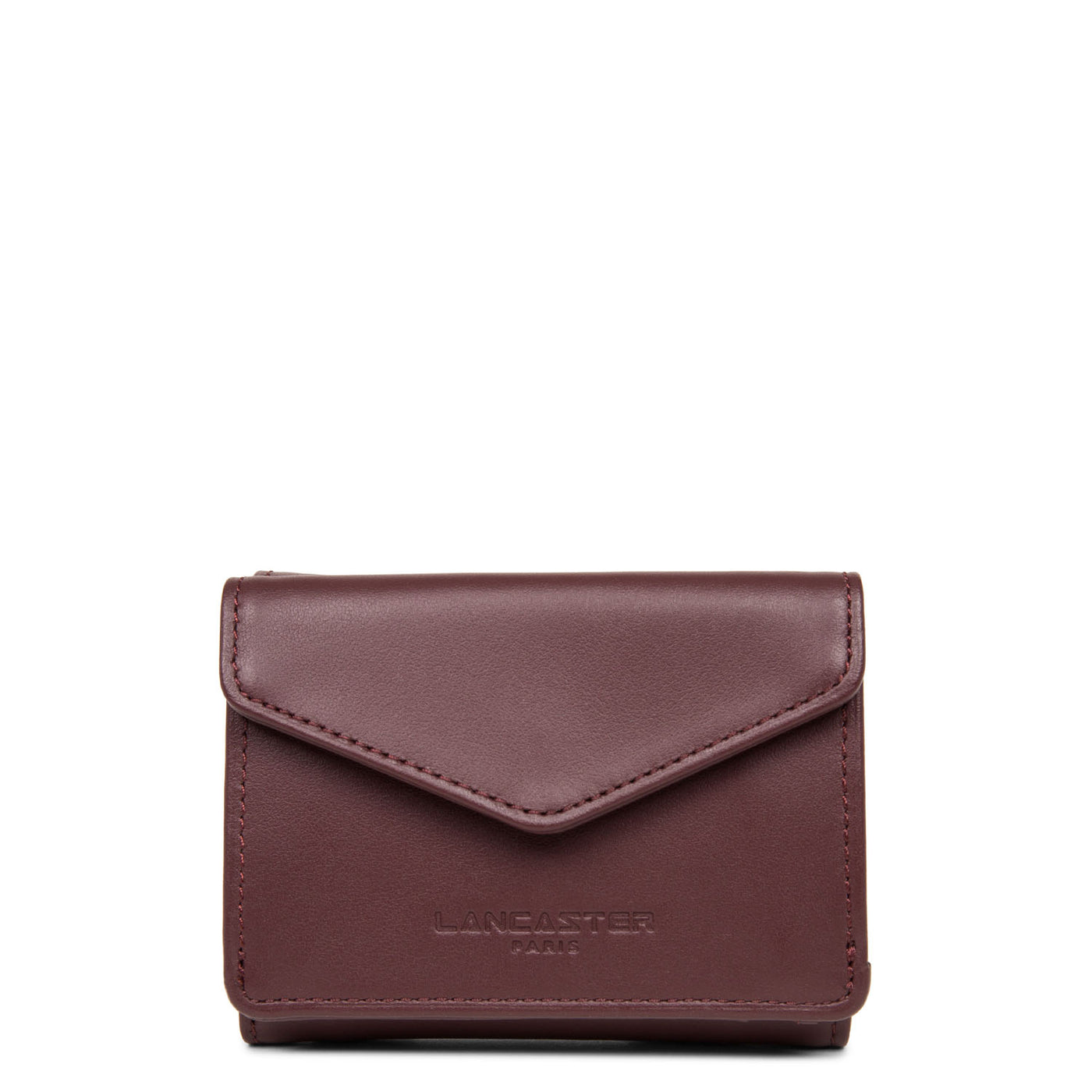 portefeuille dos à dos - parisienne pm #couleur_bordeaux