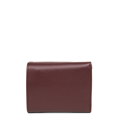 portefeuille dos à dos - parisienne pm #couleur_bordeaux
