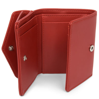 portefeuille dos à dos - parisienne pm #couleur_rouge