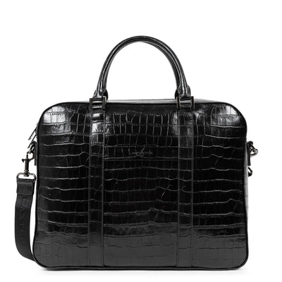 porte documents - croco homme #couleur_noir