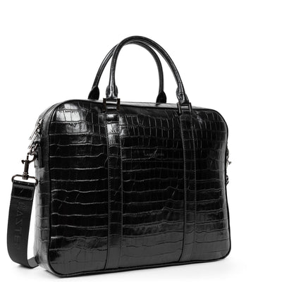 porte documents - croco homme #couleur_noir