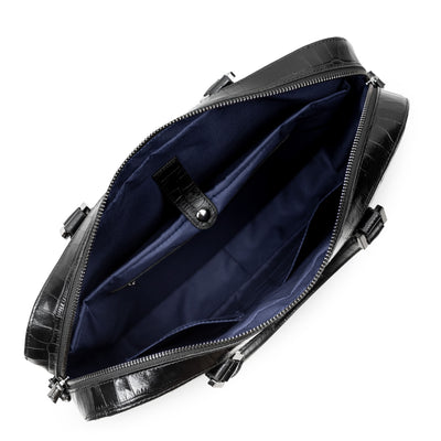 porte documents - croco homme #couleur_noir