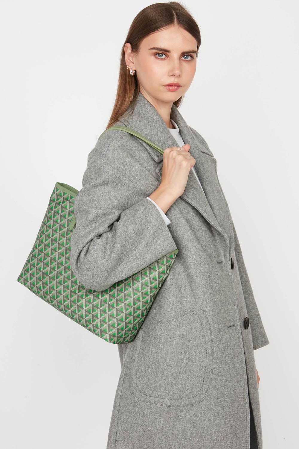 sac cabas épaule - ikon #couleur_vert