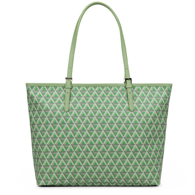grand sac cabas épaule - ikon #couleur_vert