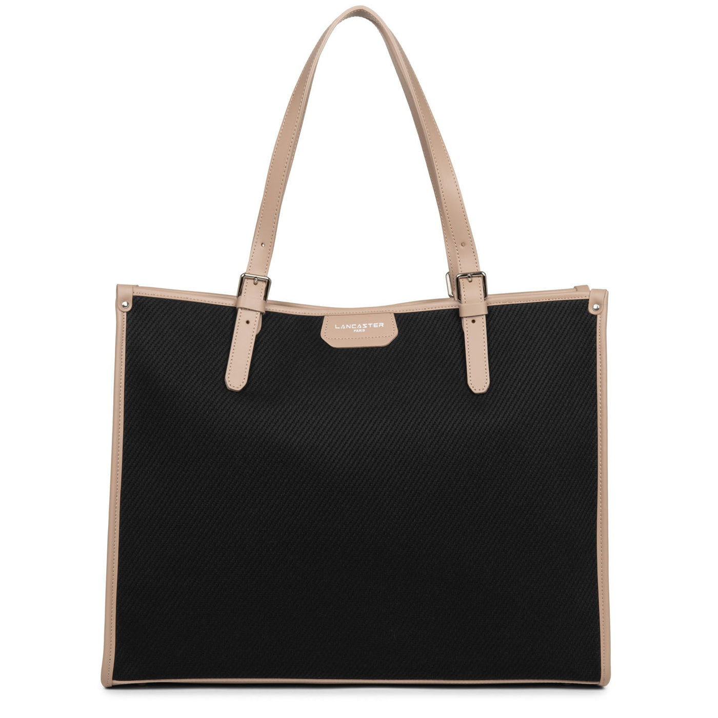 sac cabas épaule - actual midi #couleur_noir-nude