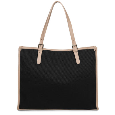 sac cabas épaule - actual midi #couleur_noir-nude