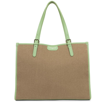 sac cabas épaule - actual midi #couleur_nude-jade