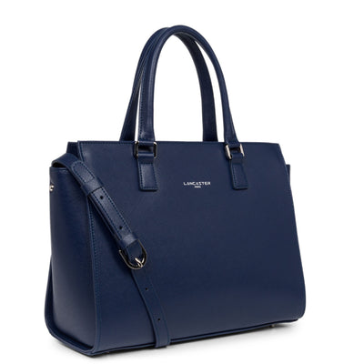 sac à main - saffiano intemporel #couleur_bleu-fonc