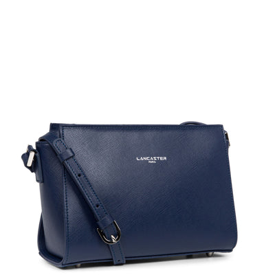 sac trotteur - saffiano intemporel #couleur_bleu-fonc