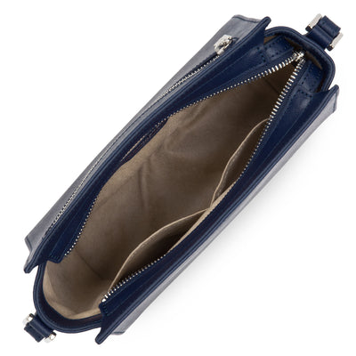 sac trotteur - saffiano intemporel #couleur_bleu-fonc