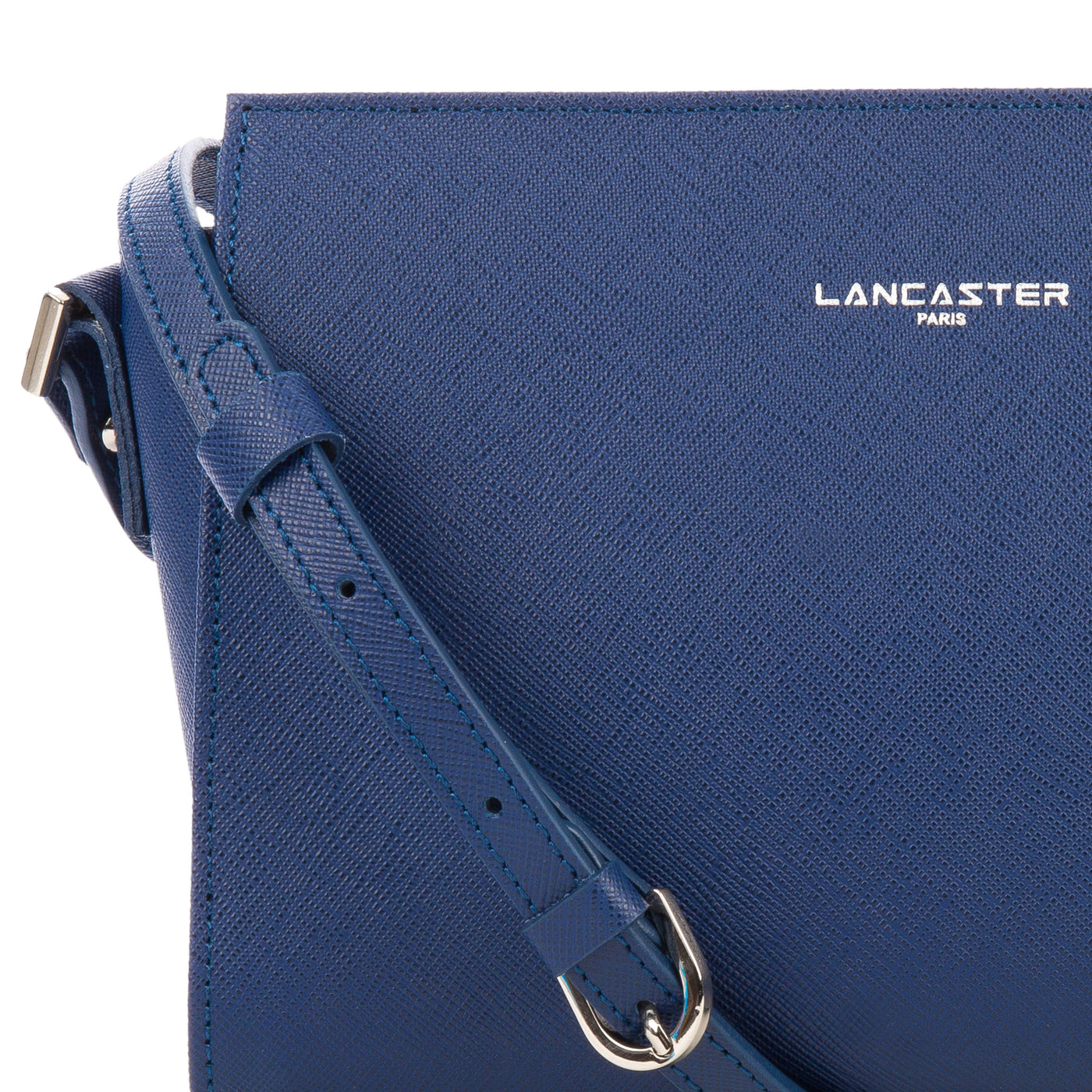 sac trotteur - saffiano intemporel #couleur_bleu-fonc