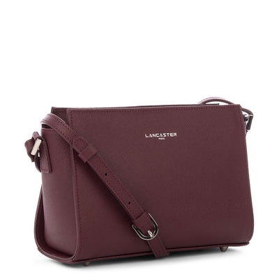 sac trotteur - saffiano intemporel #couleur_bordeaux