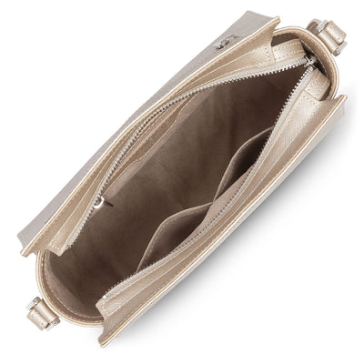sac trotteur - saffiano intemporel #couleur_champagne