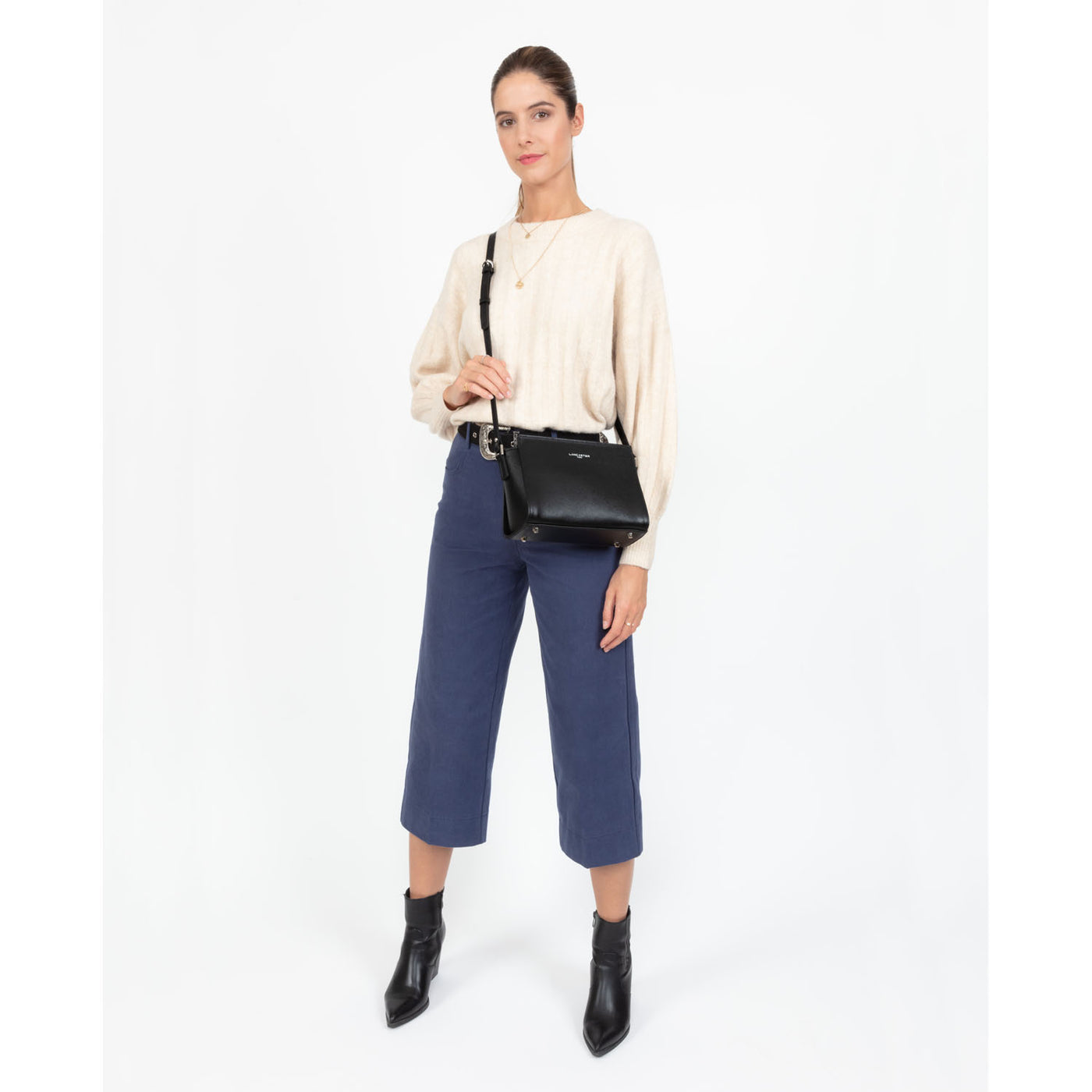 sac trotteur - saffiano intemporel #couleur_noir