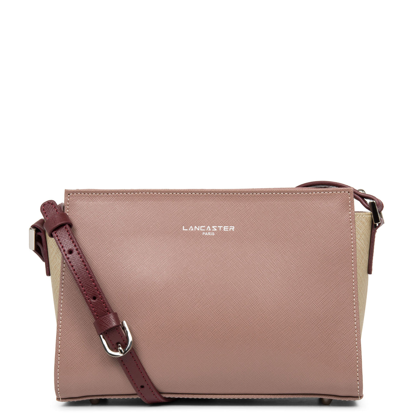 sac trotteur - saffiano intemporel #couleur_rose-antique-champagne-bordeaux