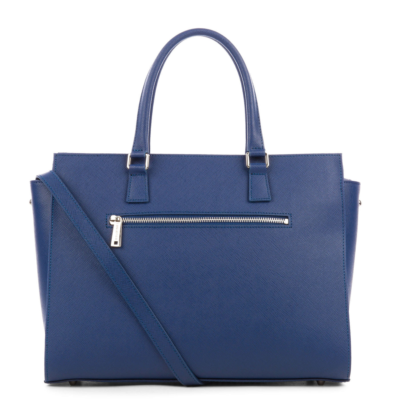 sac cabas main - saffiano intemporel #couleur_bleu-fonc
