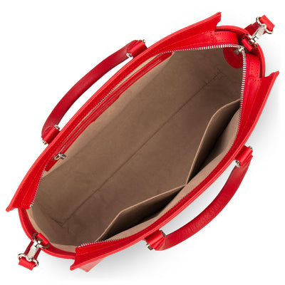 sac cabas main - saffiano intemporel #couleur_rouge