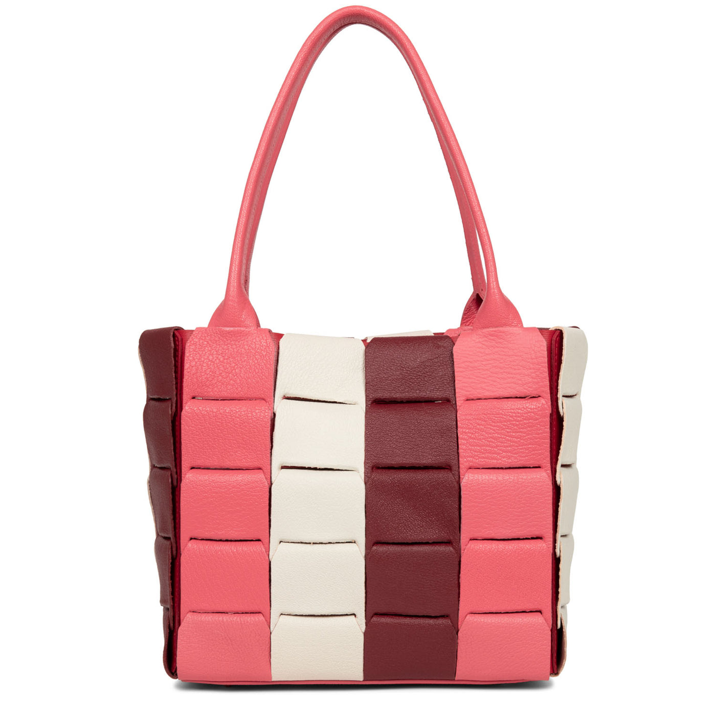 sac cabas main - studio enlacé #couleur_rose-multi